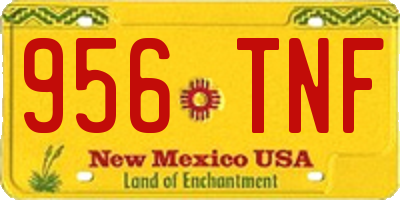 NM license plate 956TNF