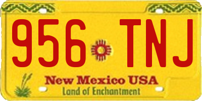 NM license plate 956TNJ