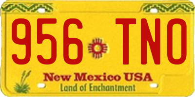 NM license plate 956TNO
