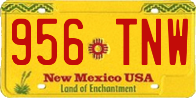 NM license plate 956TNW