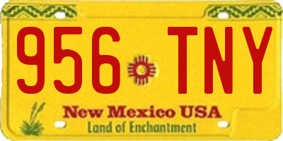 NM license plate 956TNY