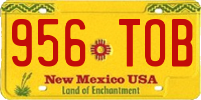 NM license plate 956TOB