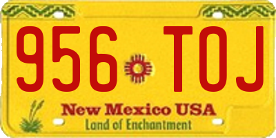 NM license plate 956TOJ