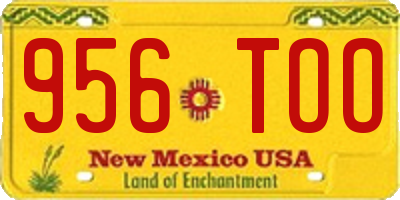 NM license plate 956TOO