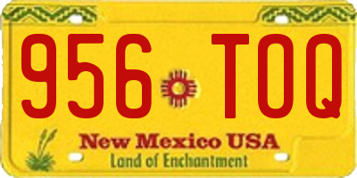 NM license plate 956TOQ