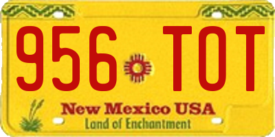 NM license plate 956TOT