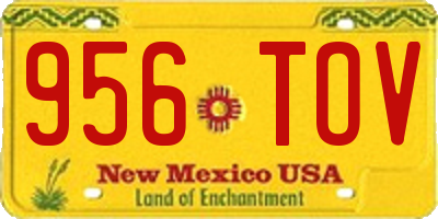 NM license plate 956TOV