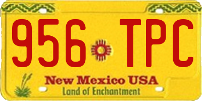 NM license plate 956TPC