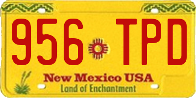 NM license plate 956TPD