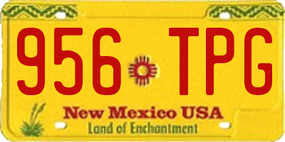 NM license plate 956TPG