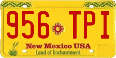 NM license plate 956TPI