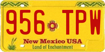 NM license plate 956TPW