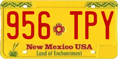 NM license plate 956TPY