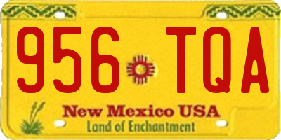 NM license plate 956TQA
