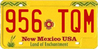 NM license plate 956TQM