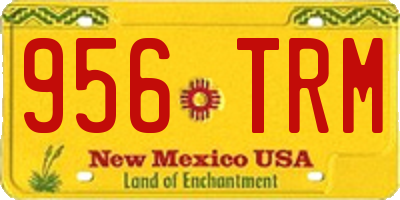 NM license plate 956TRM