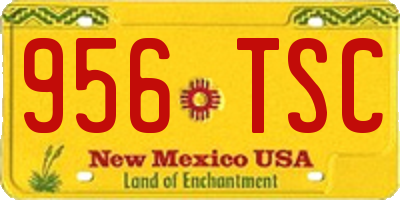 NM license plate 956TSC