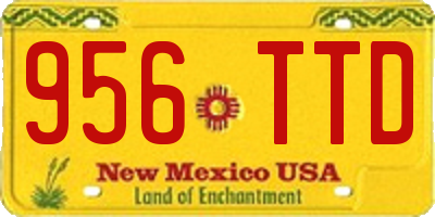 NM license plate 956TTD