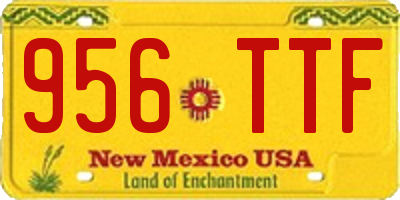 NM license plate 956TTF