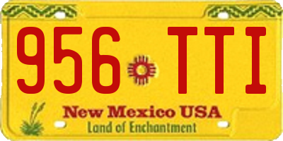 NM license plate 956TTI
