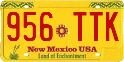 NM license plate 956TTK
