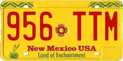 NM license plate 956TTM