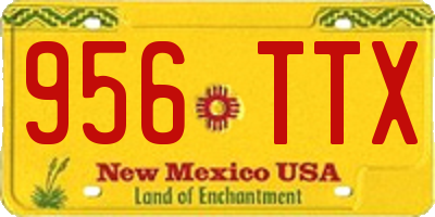 NM license plate 956TTX