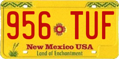 NM license plate 956TUF