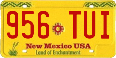NM license plate 956TUI