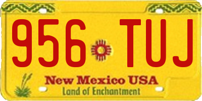 NM license plate 956TUJ