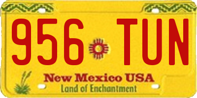 NM license plate 956TUN