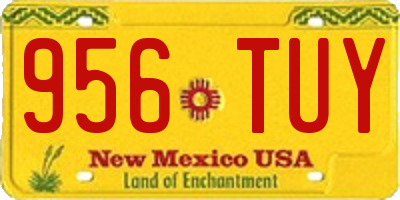 NM license plate 956TUY