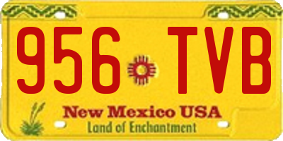NM license plate 956TVB