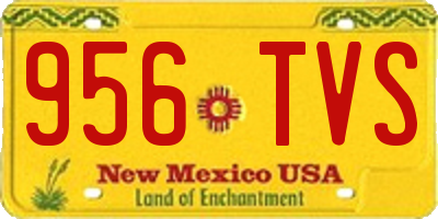 NM license plate 956TVS