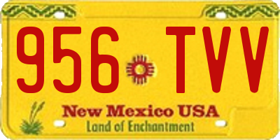 NM license plate 956TVV