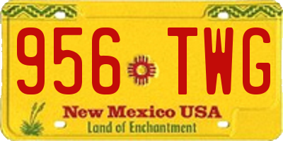 NM license plate 956TWG
