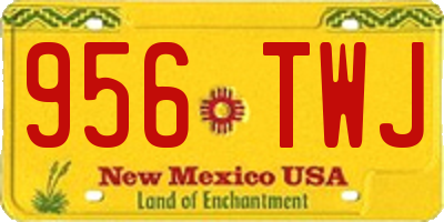 NM license plate 956TWJ