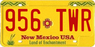 NM license plate 956TWR