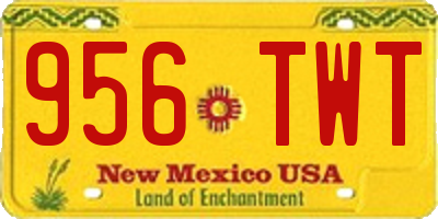 NM license plate 956TWT