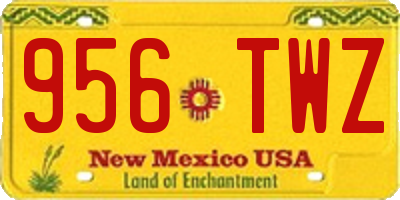 NM license plate 956TWZ