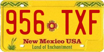 NM license plate 956TXF