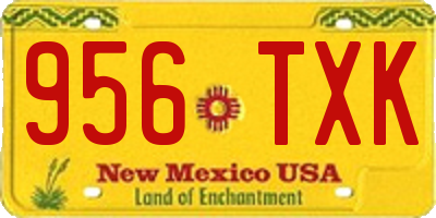 NM license plate 956TXK