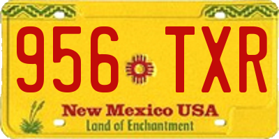 NM license plate 956TXR