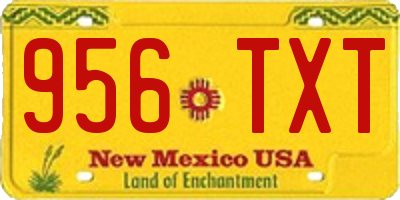 NM license plate 956TXT