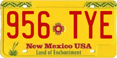 NM license plate 956TYE