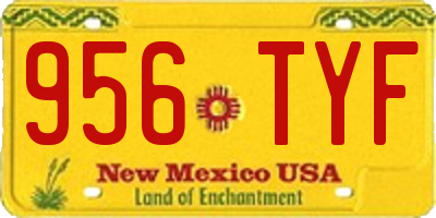 NM license plate 956TYF