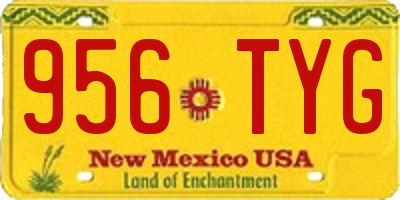 NM license plate 956TYG