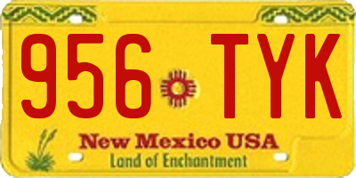 NM license plate 956TYK