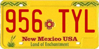 NM license plate 956TYL