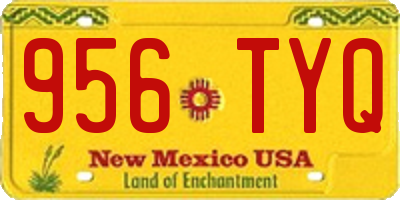 NM license plate 956TYQ